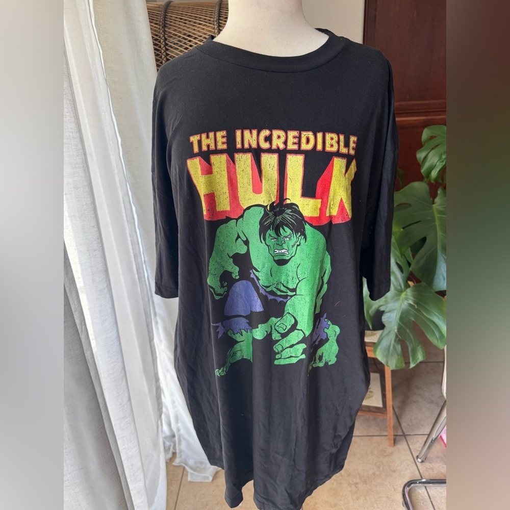 The Incredible Hulk Black Graphic T-Shirt Marvel - Picture 1 of 2